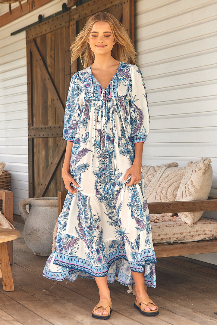 Sea Breeze Print Paris Maxi