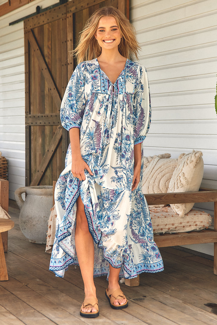 Sea Breeze Print Paris Maxi