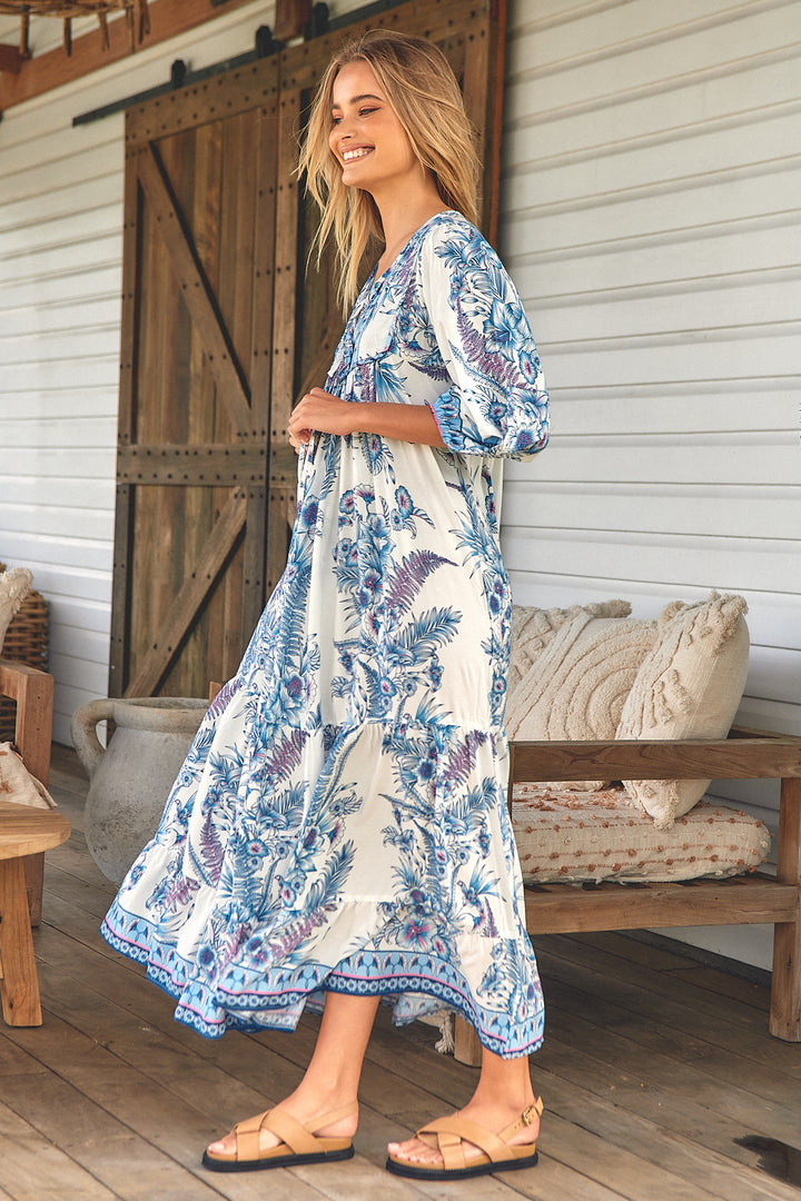 Sea Breeze Print Paris Maxi