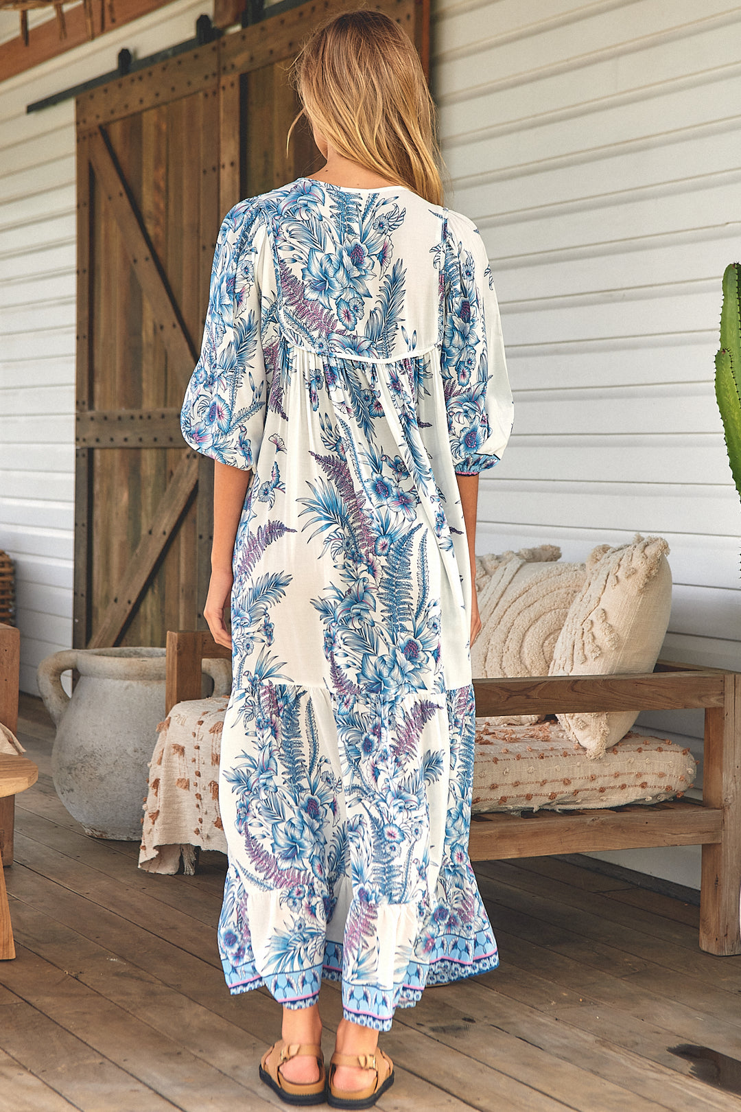 Sea Breeze Print Paris Maxi