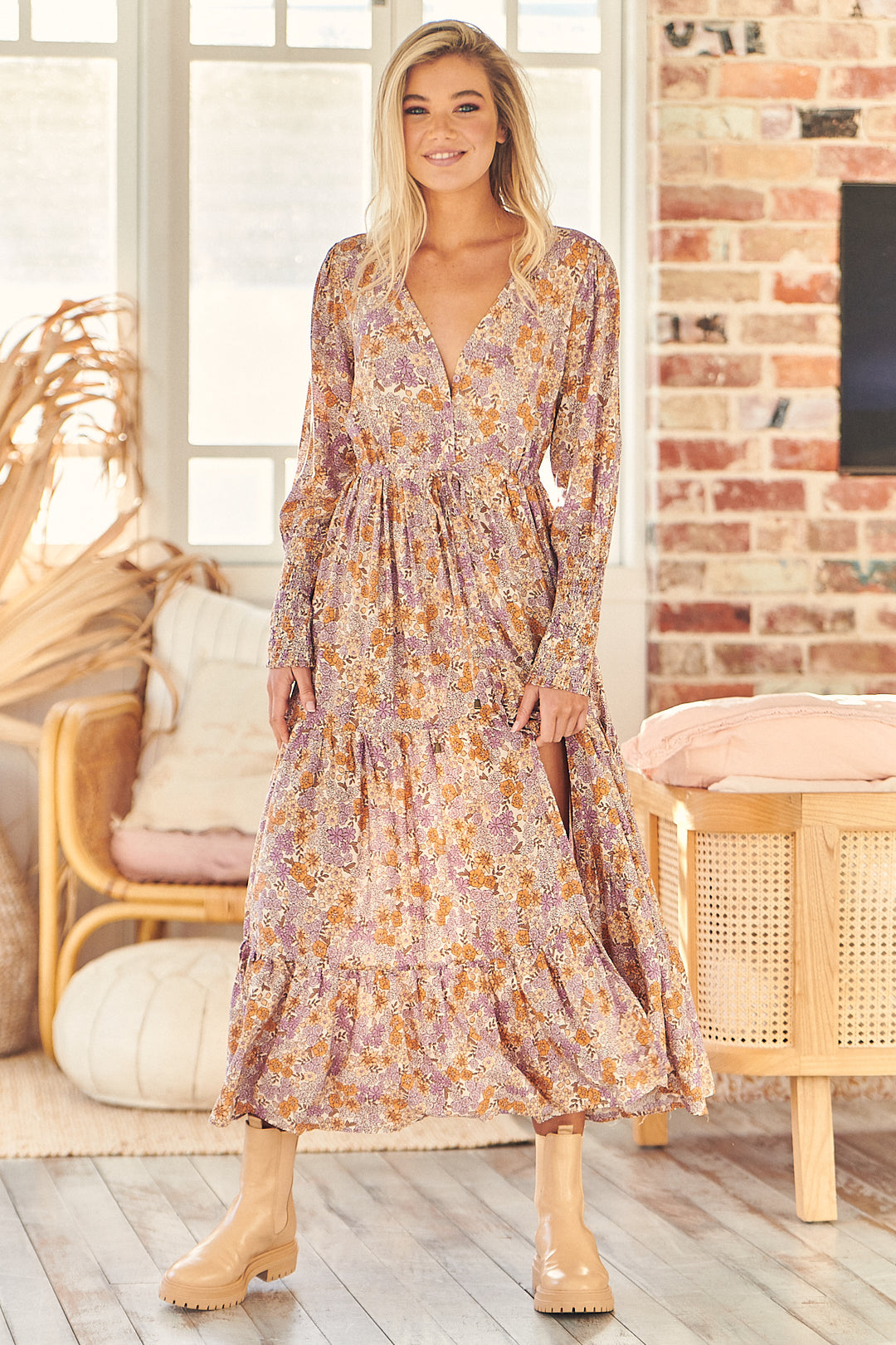 Amity Print Stephanie Maxi Dress