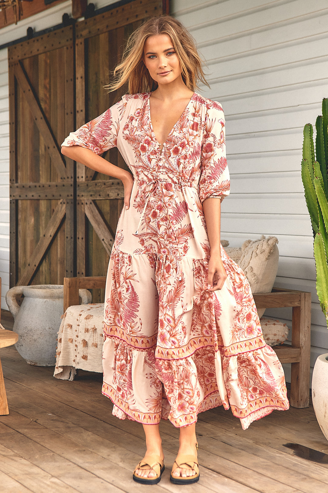 Balmy Nights Print Tessa Maxi