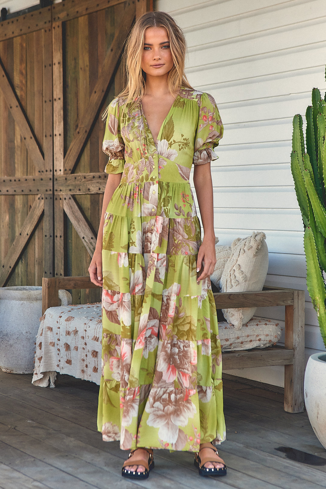 Mistletoe Print Annabel Maxi