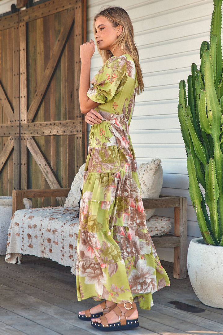 Mistletoe Print Annabel Maxi