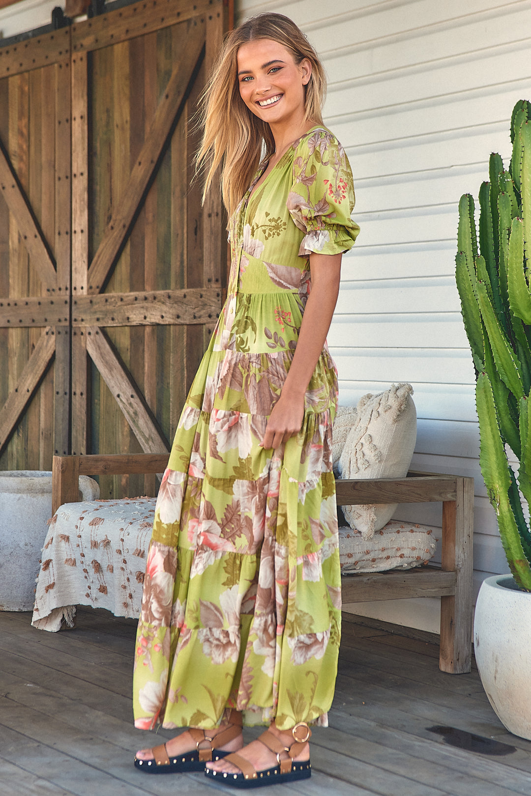 Mistletoe Print Annabel Maxi