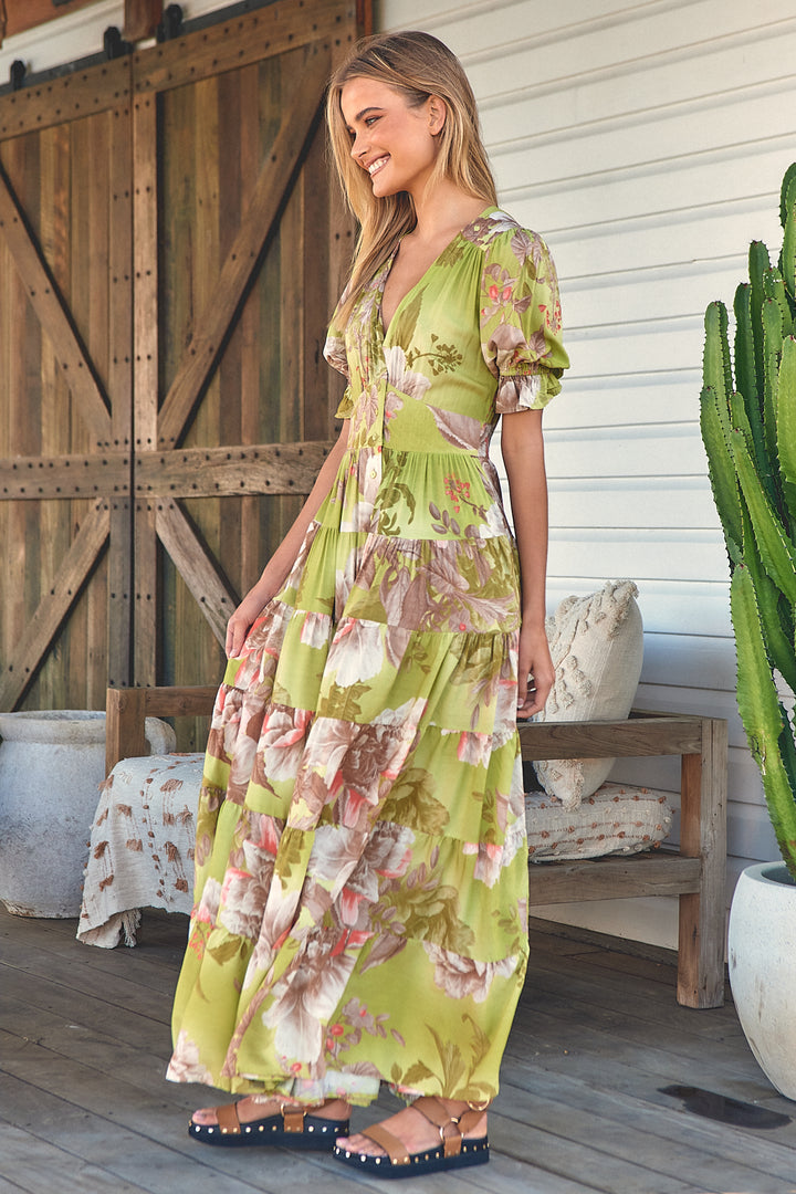 Mistletoe Print Annabel Maxi