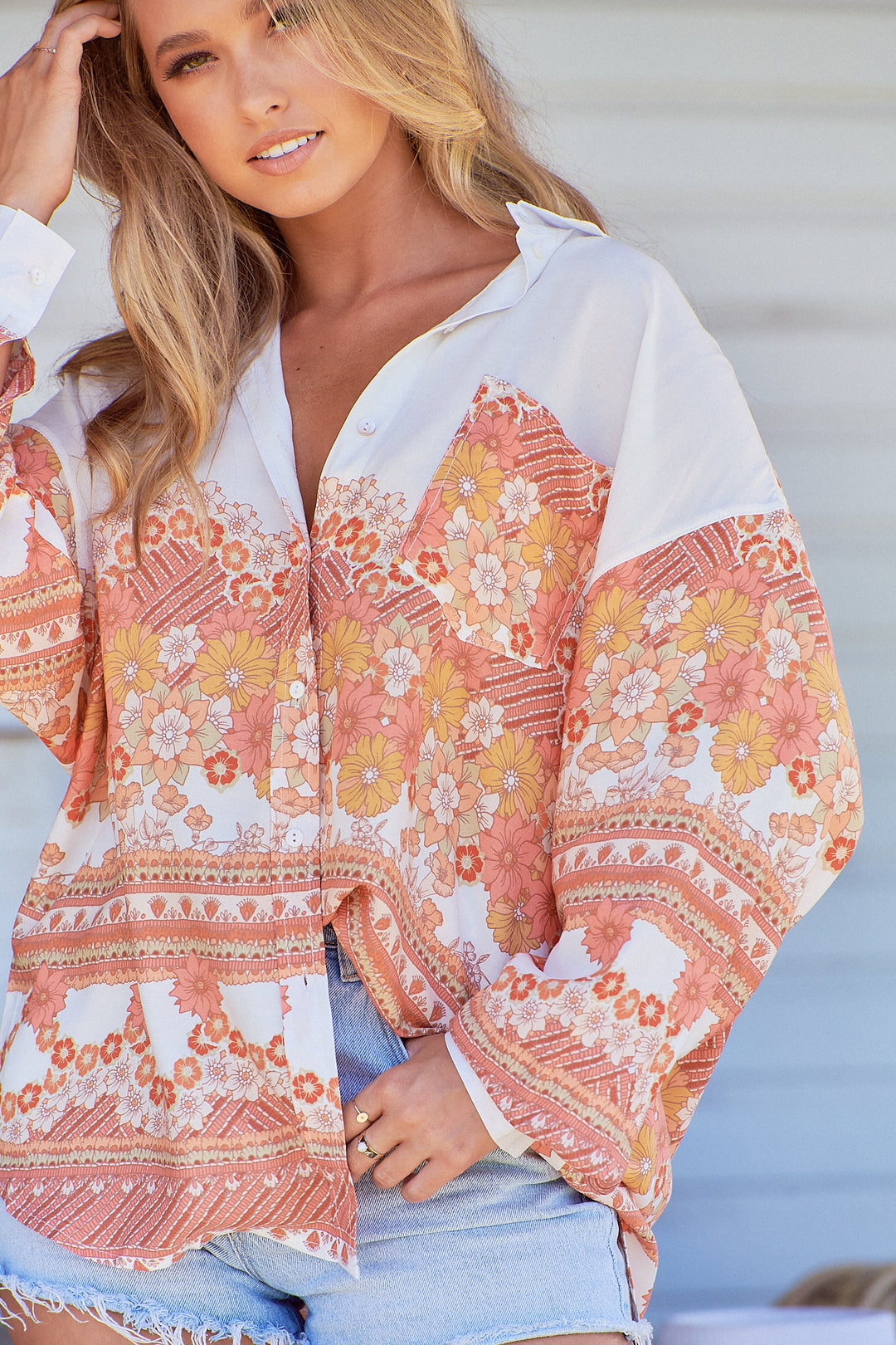 Holliday Print Novella Shirt