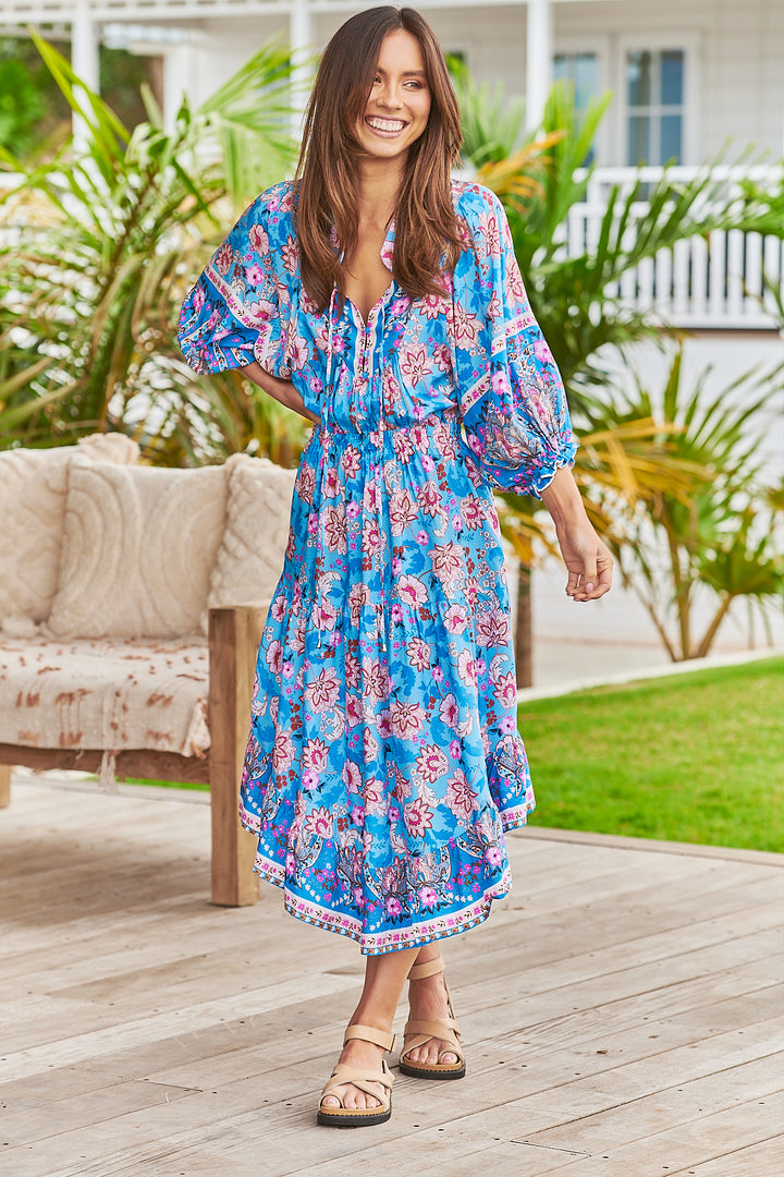 Keilani Print Jasmine Midi Dress
