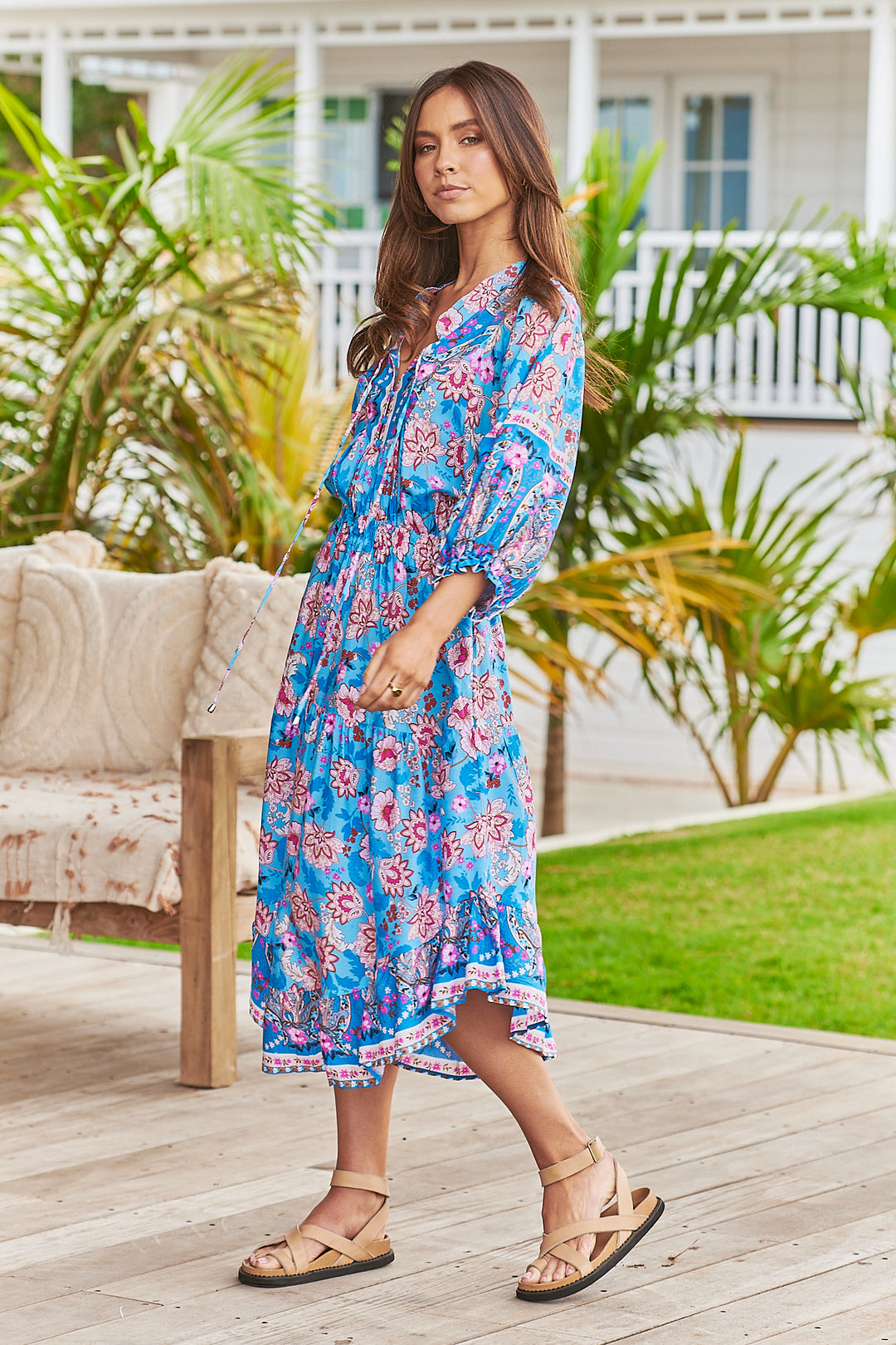 Keilani Print Jasmine Midi Dress