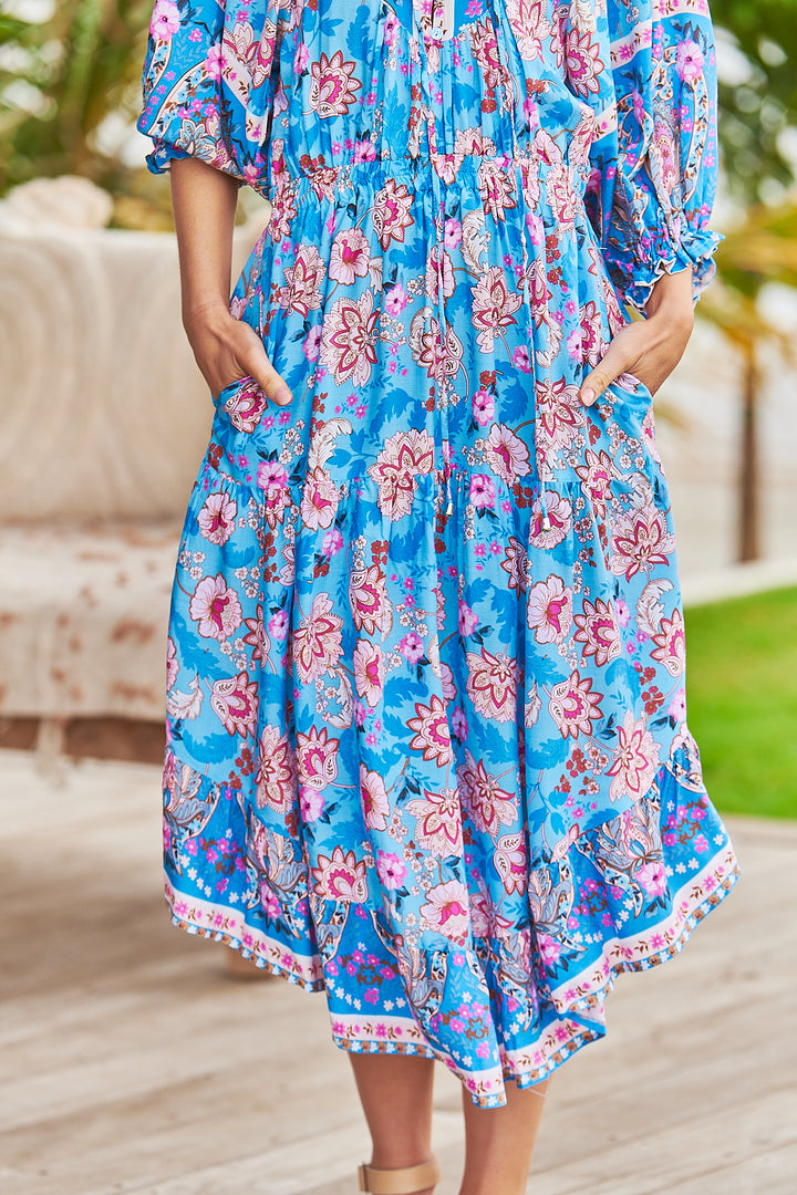Keilani Print Jasmine Midi Dress