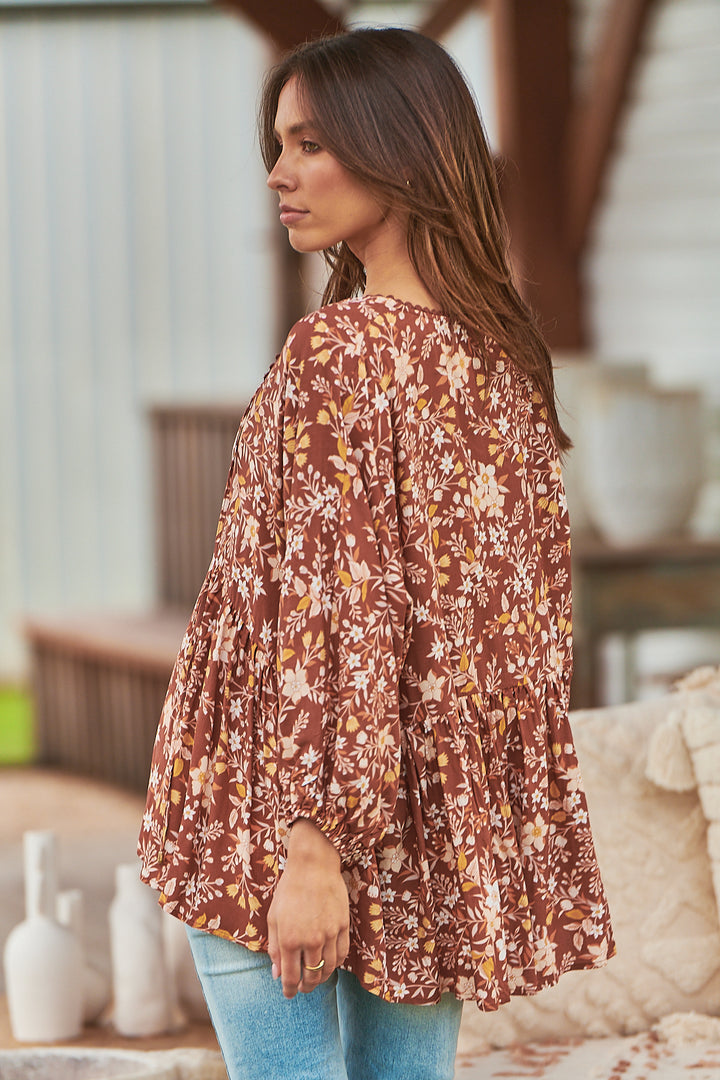 Corella Print Chloe Top
