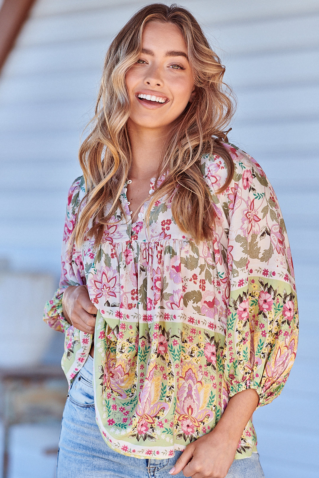 Sakura Print Indira Top