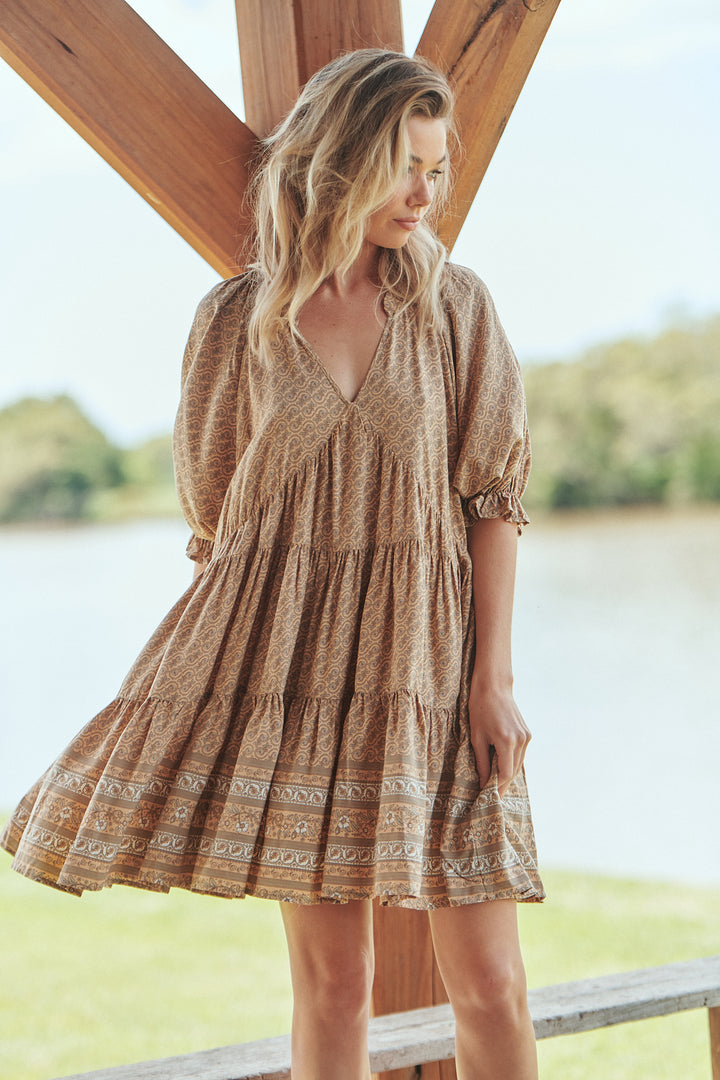 Bon Print Petal Mini Dress