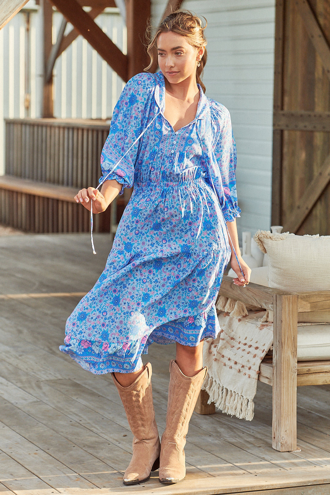 Kai Print Jasmine Midi Dress