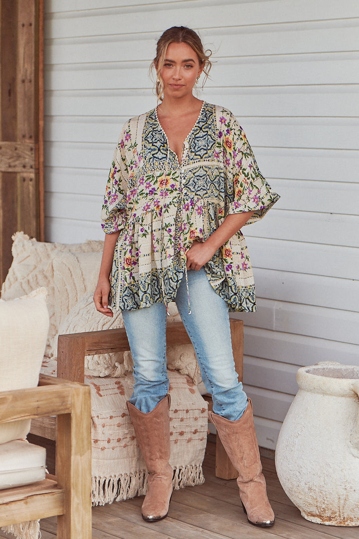Sweet Love Print Chloe Top