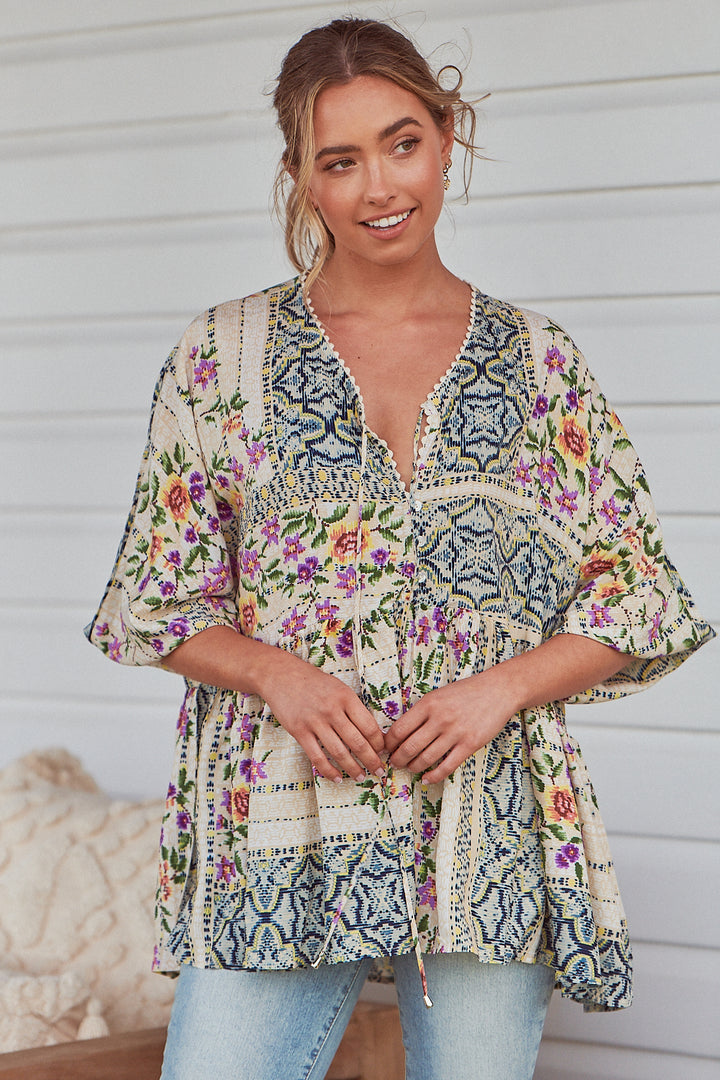 Sweet Love Print Chloe Top
