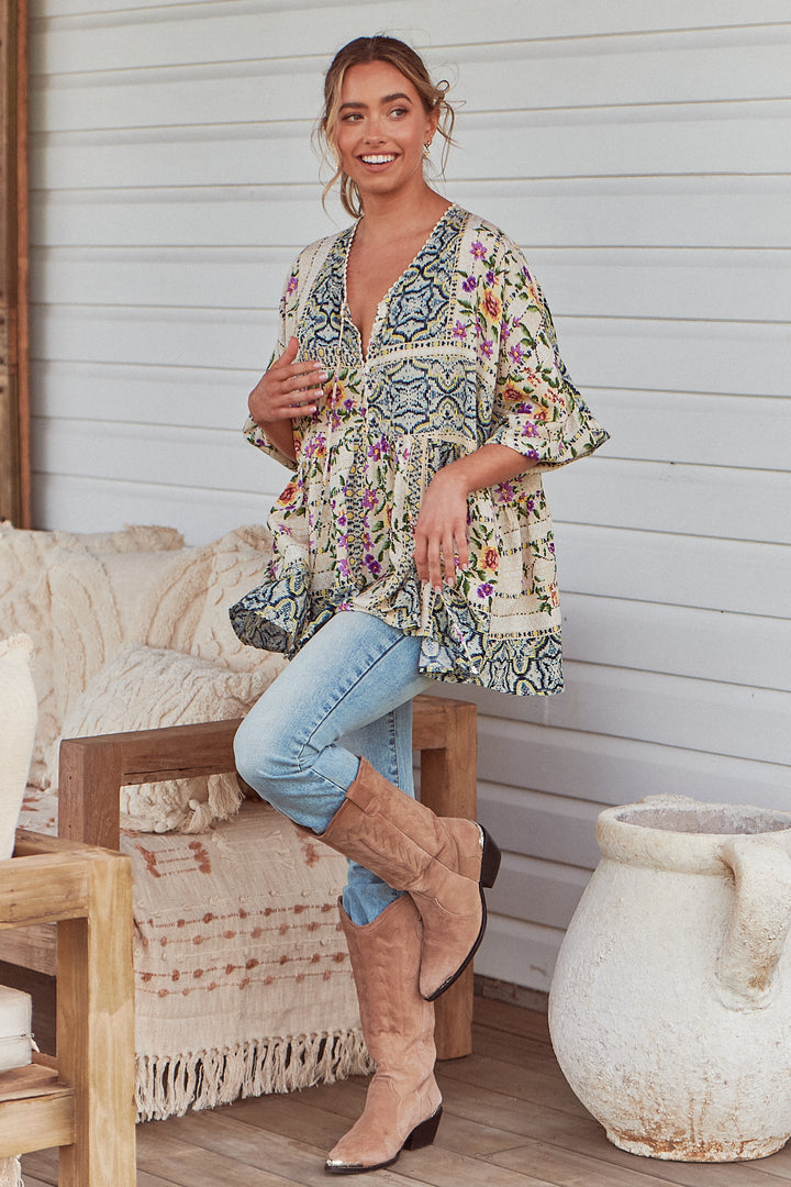 Sweet Love Print Chloe Top