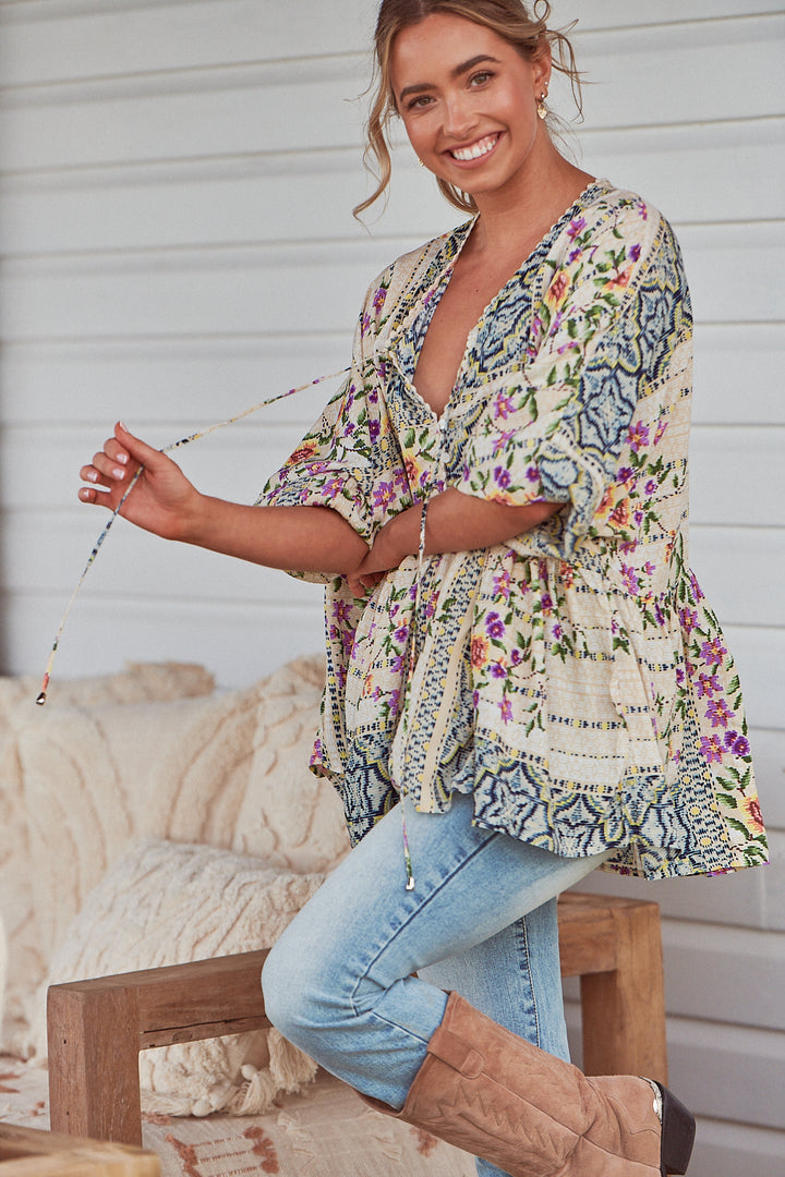 Sweet Love Print Chloe Top