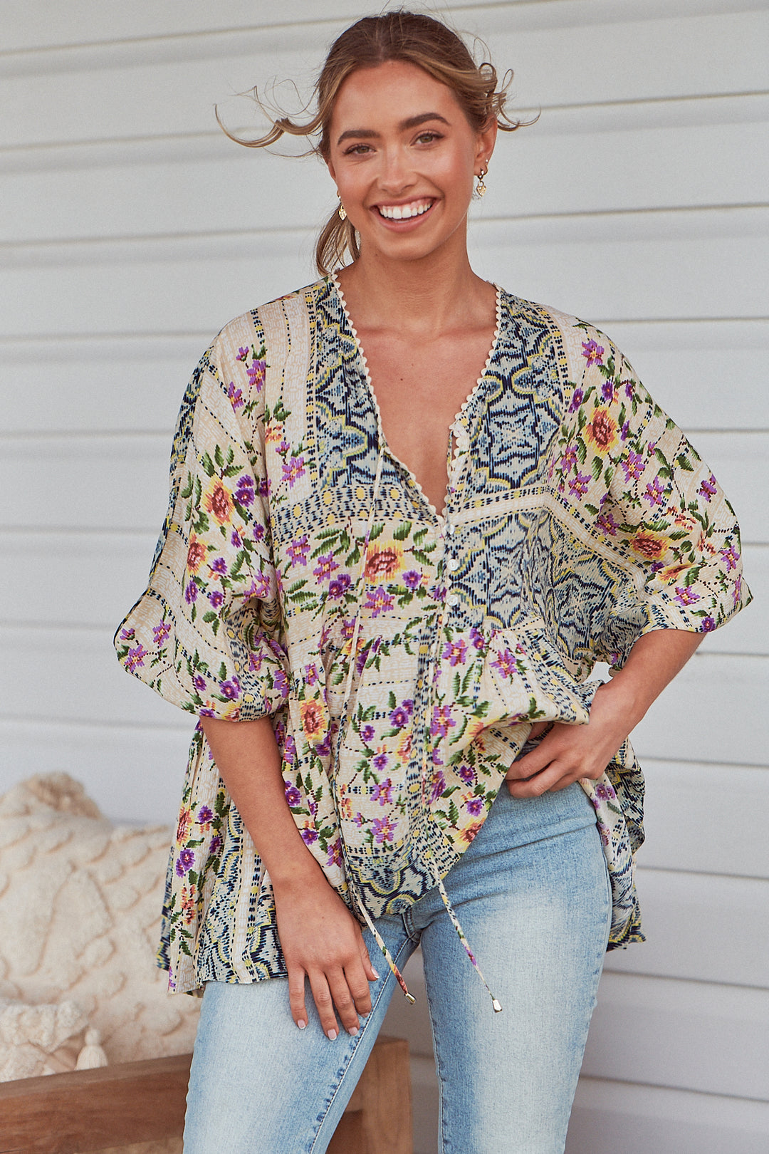Sweet Love Print Chloe Top
