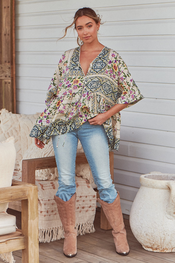 Sweet Love Print Chloe Top