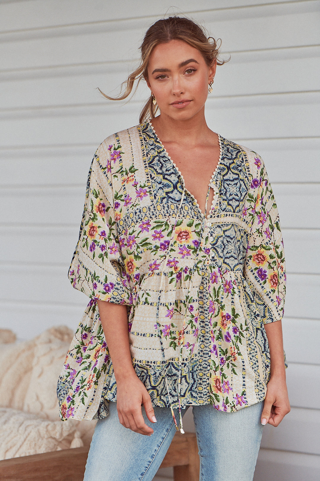 Sweet Love Print Chloe Top
