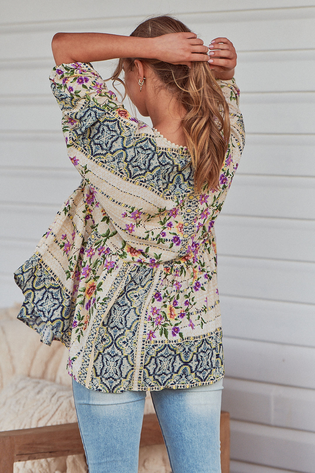 Sweet Love Print Chloe Top