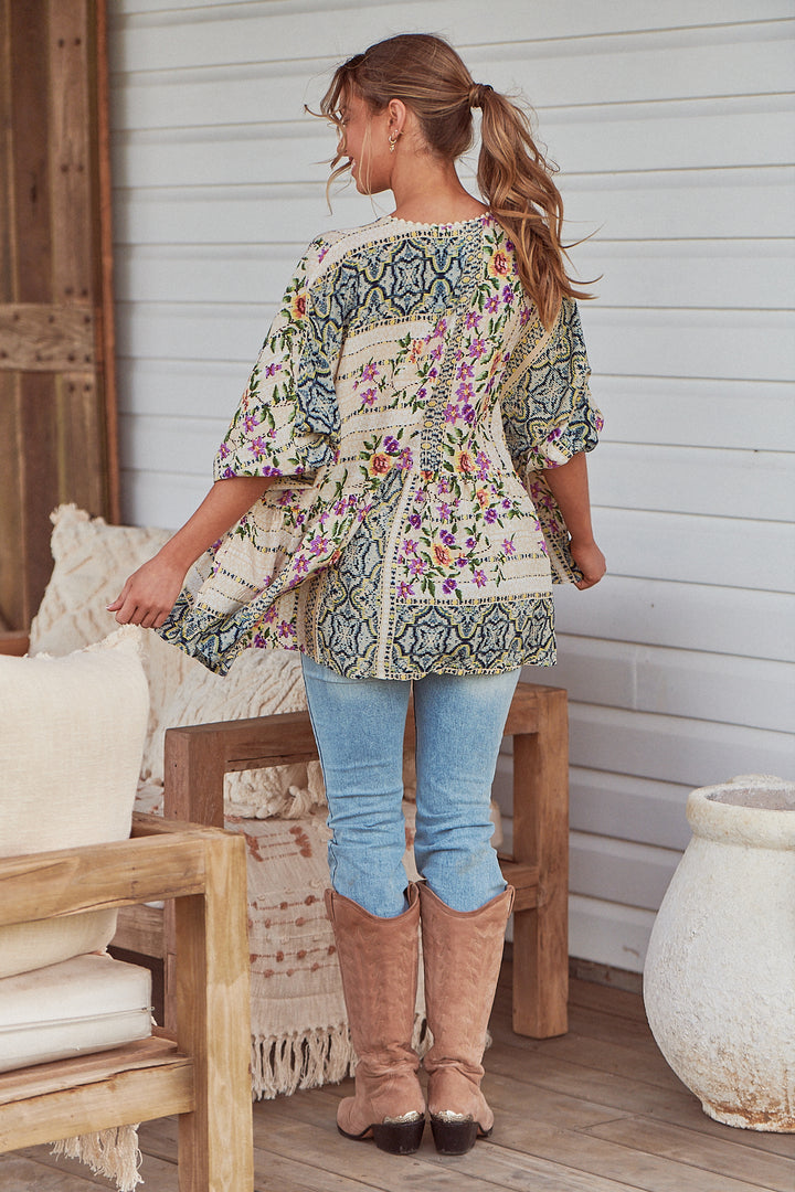 Sweet Love Print Chloe Top