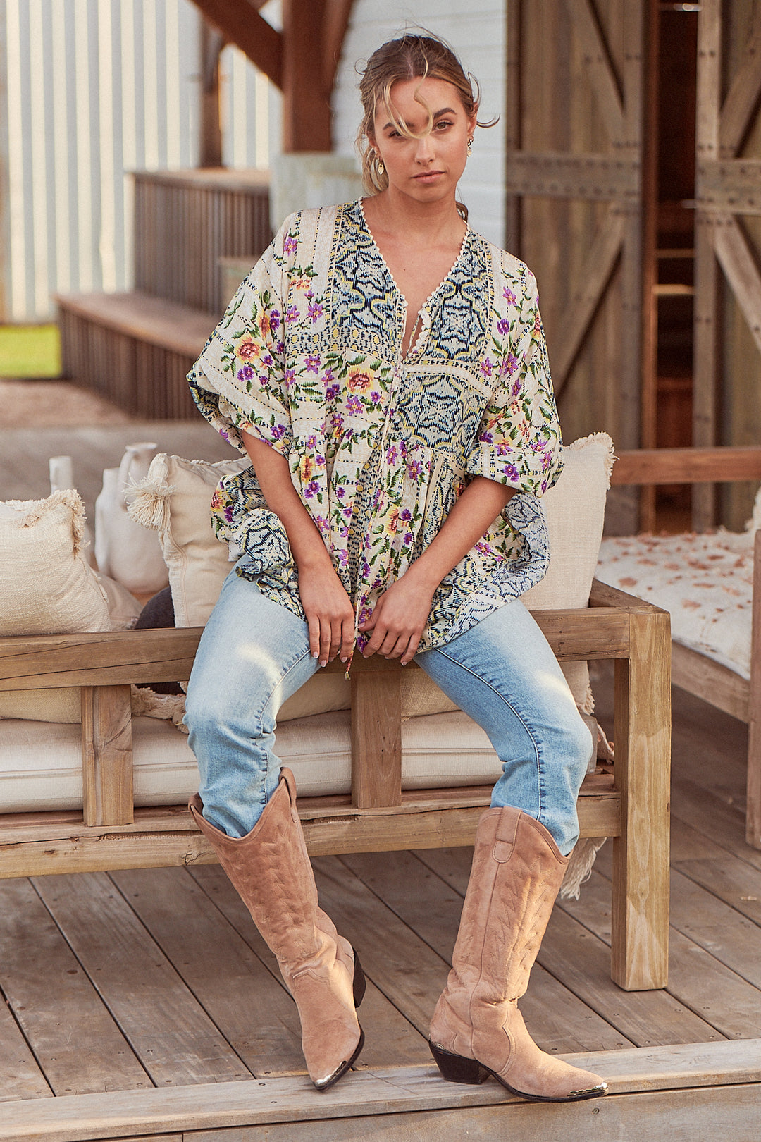Sweet Love Print Chloe Top