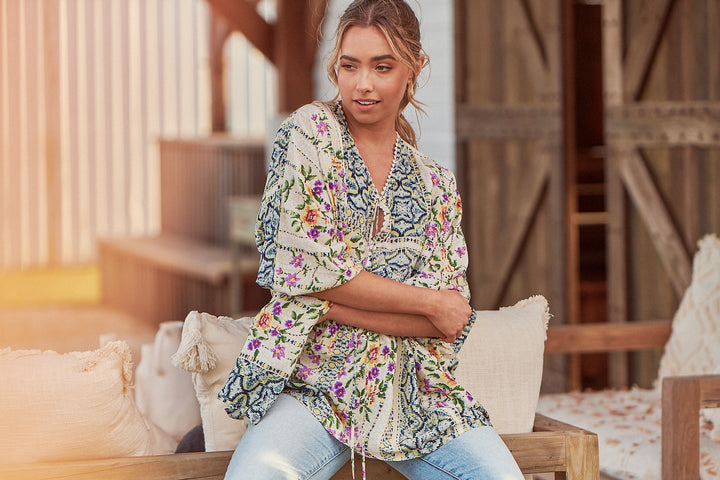Sweet Love Print Chloe Top