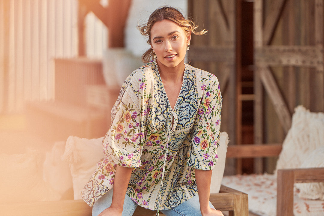 Sweet Love Print Chloe Top