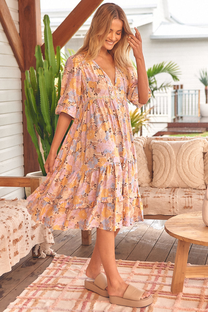 Emmy Print Monday Midi Dress