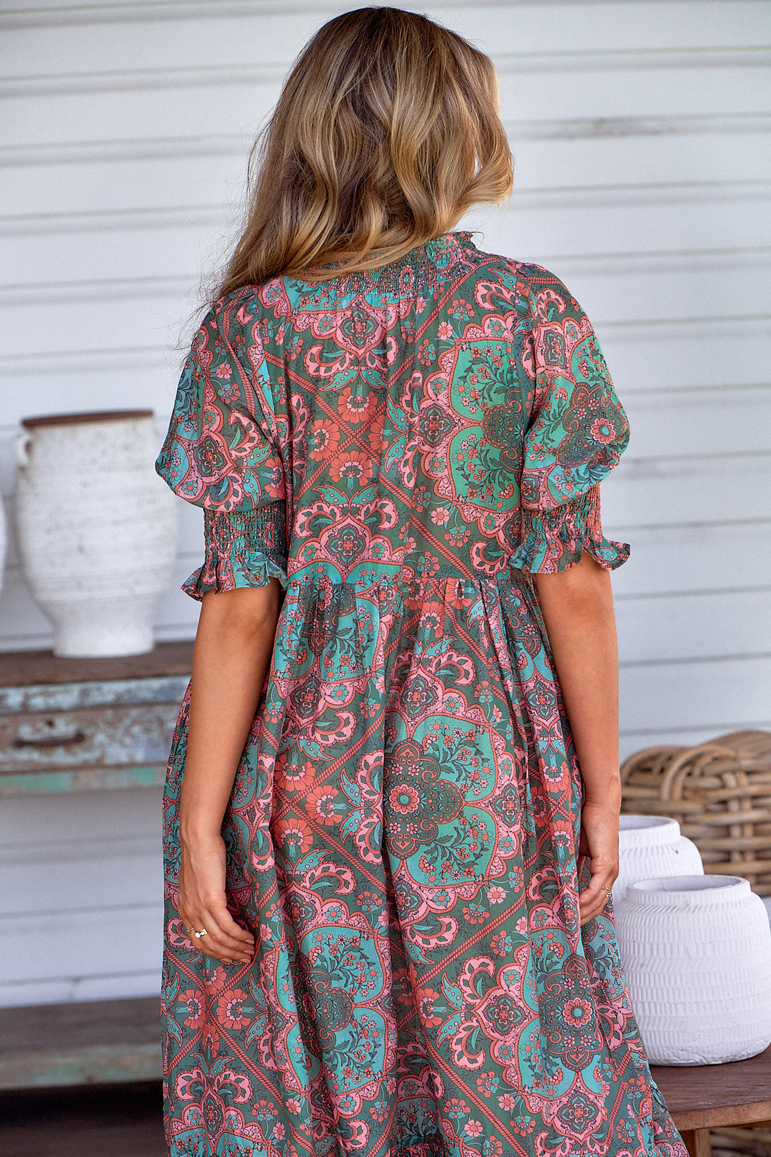 Cedar Print Kora Midi