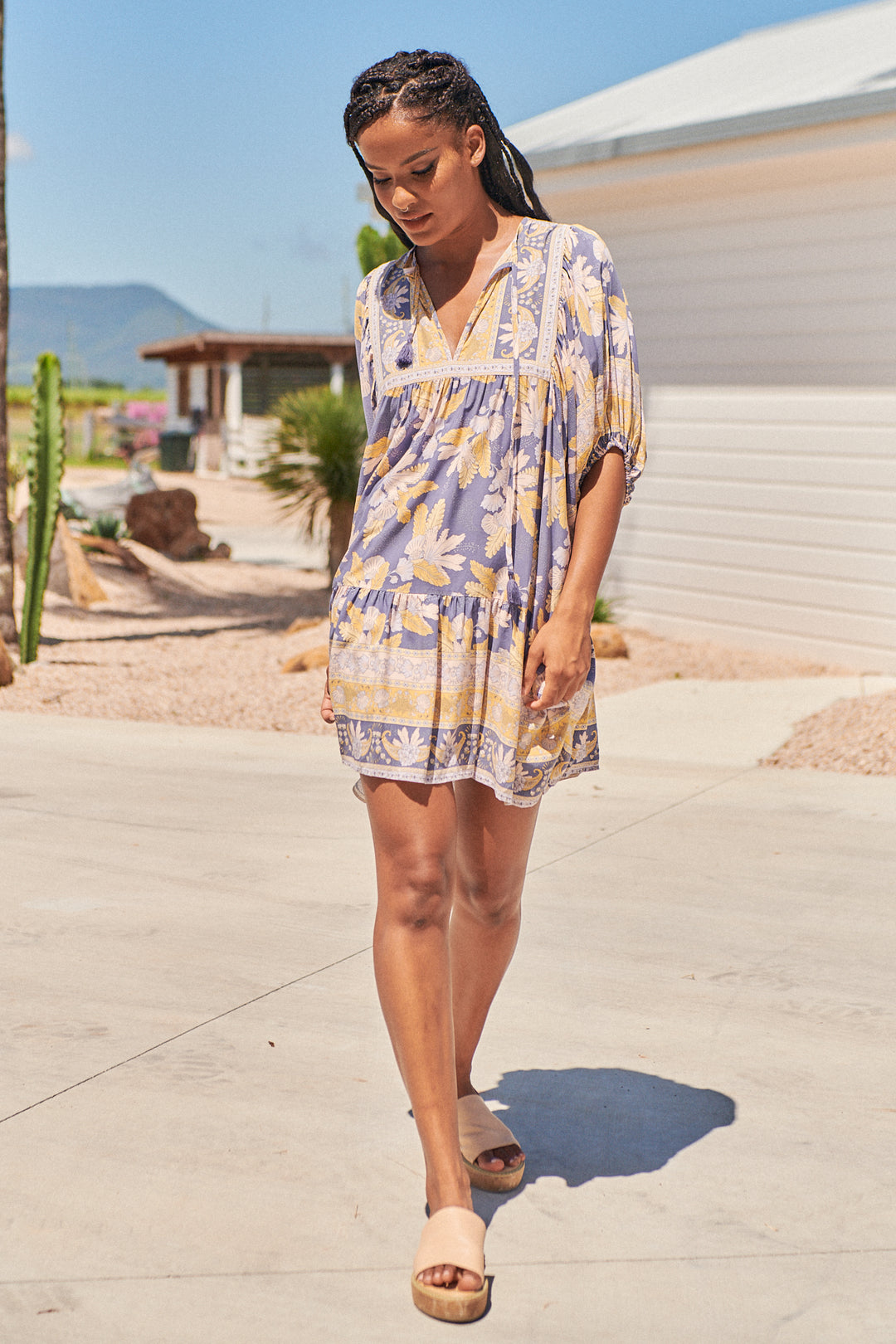 Ray Print Alice Dress