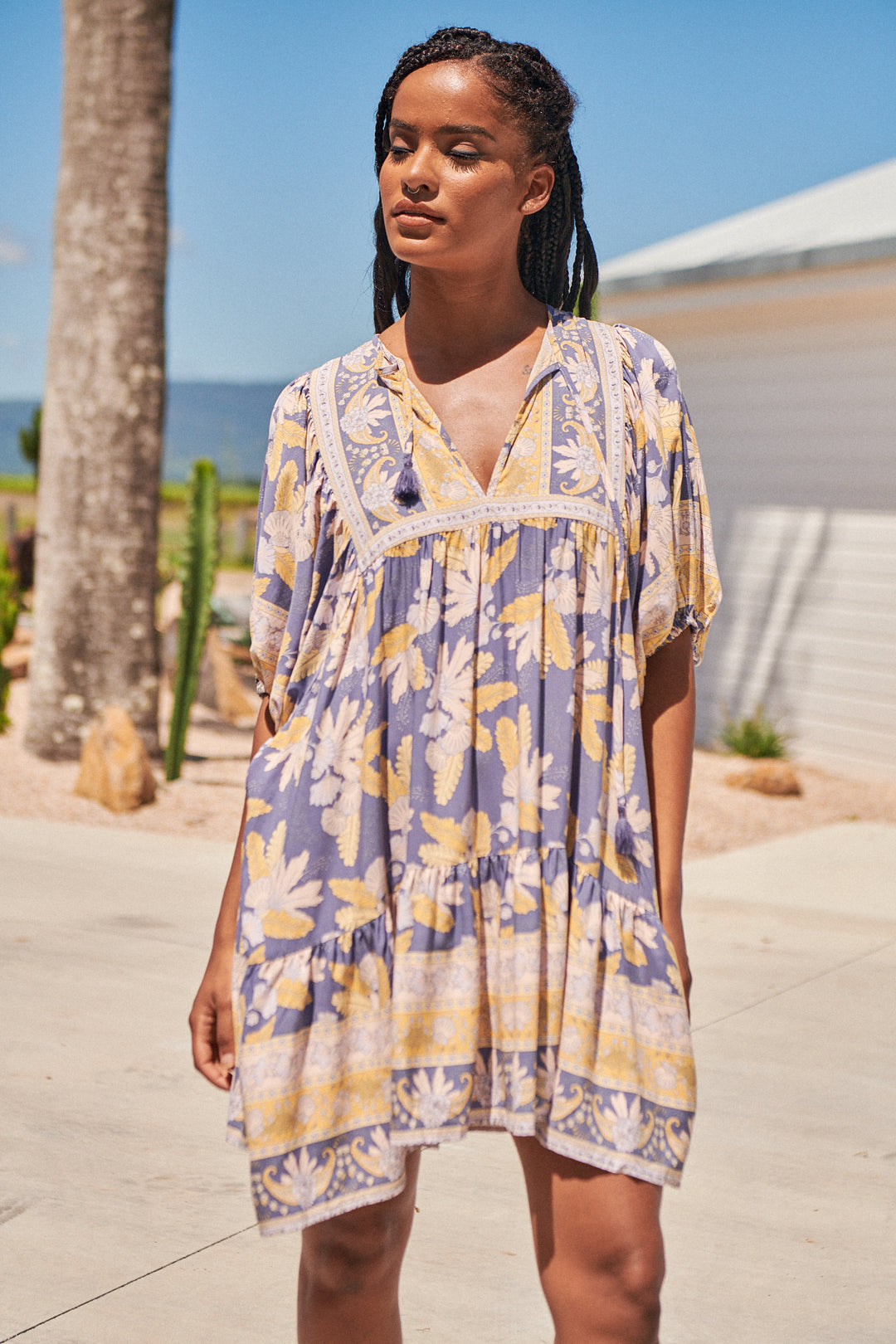 Ray Print Alice Dress