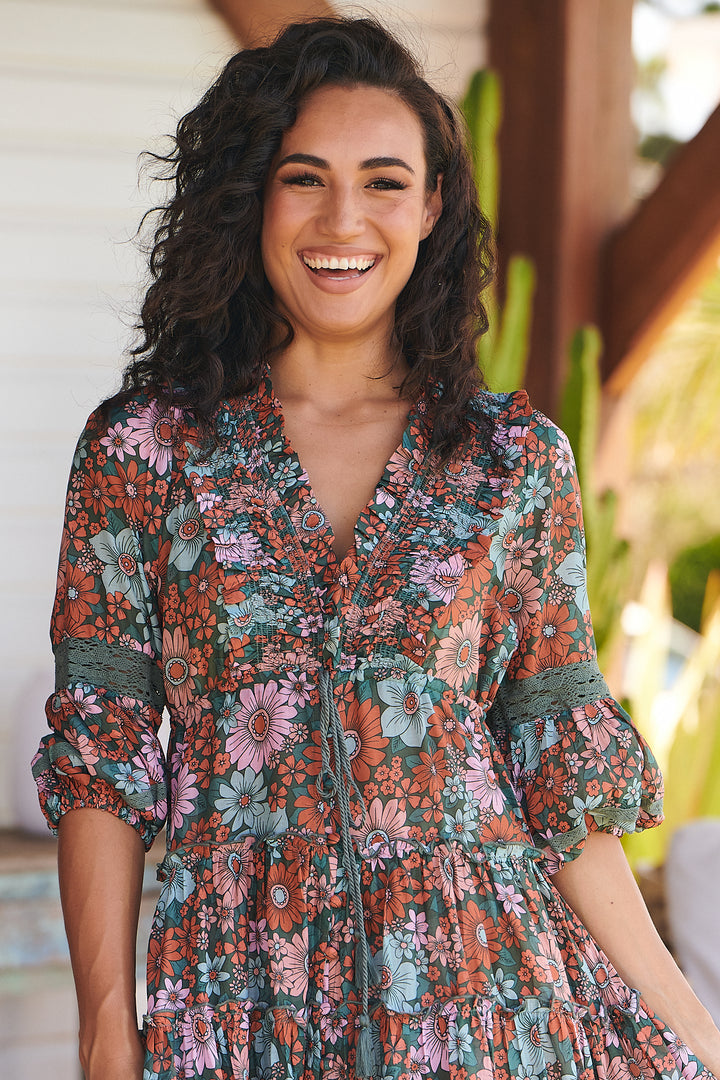 Garden of Dreams Print Tae Maxi Dress