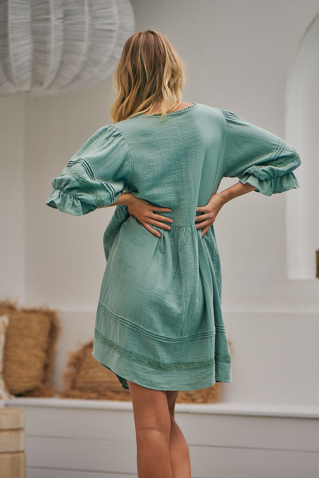 Sage Quincy Jones Dress