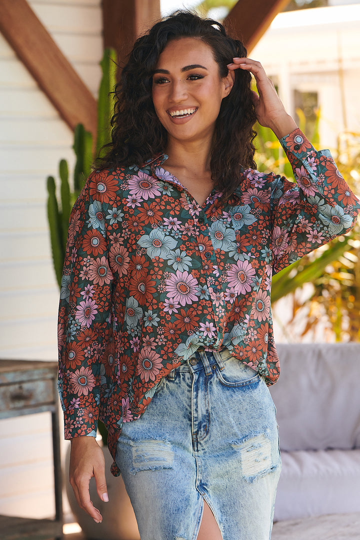 Garden of Dreams Print Novella Shirt