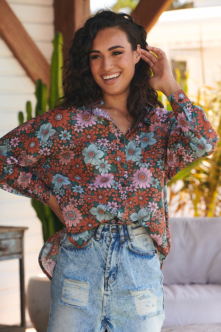 Garden of Dreams Print Novella Shirt