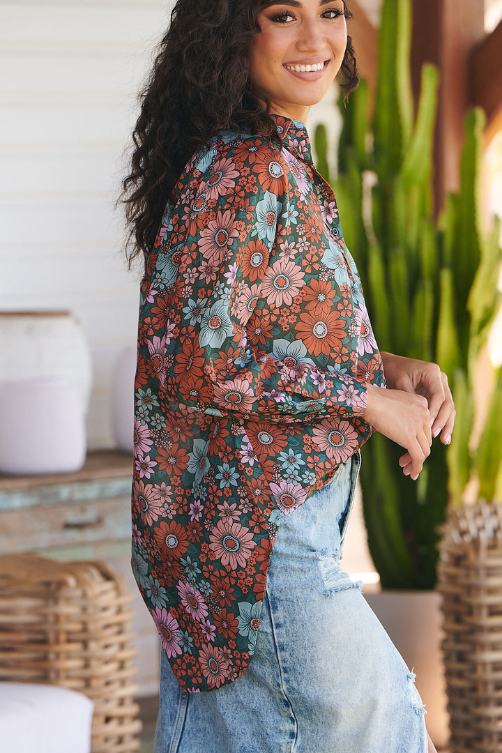 Garden of Dreams Print Novella Shirt
