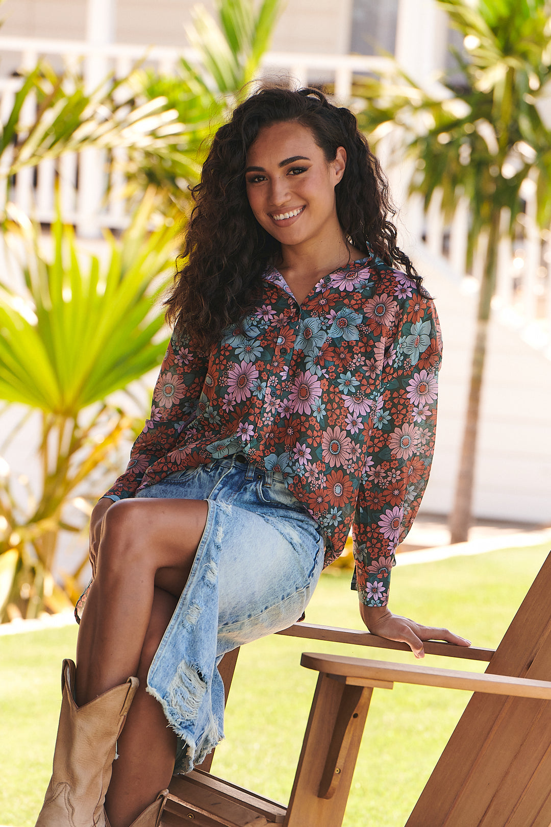 Garden of Dreams Print Novella Shirt