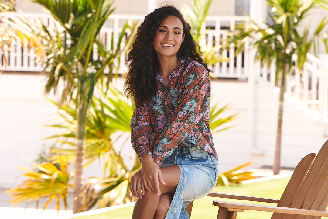 Garden of Dreams Print Novella Shirt