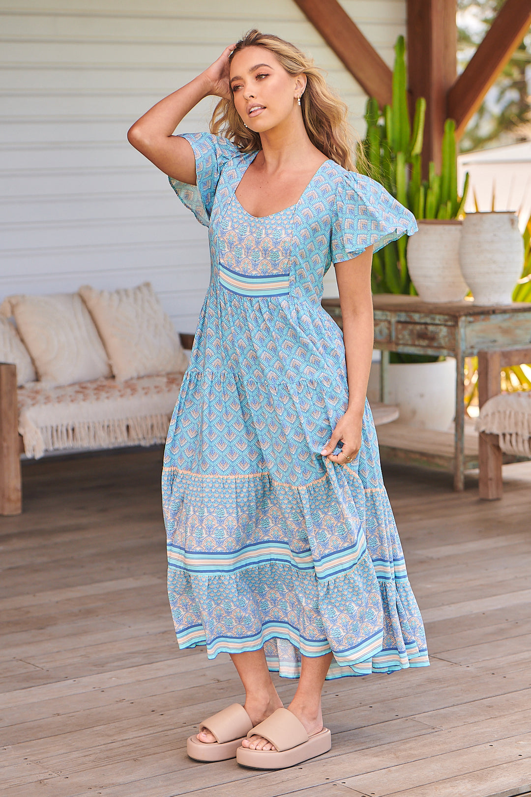 Sea Eden Print Isabella Maxi
