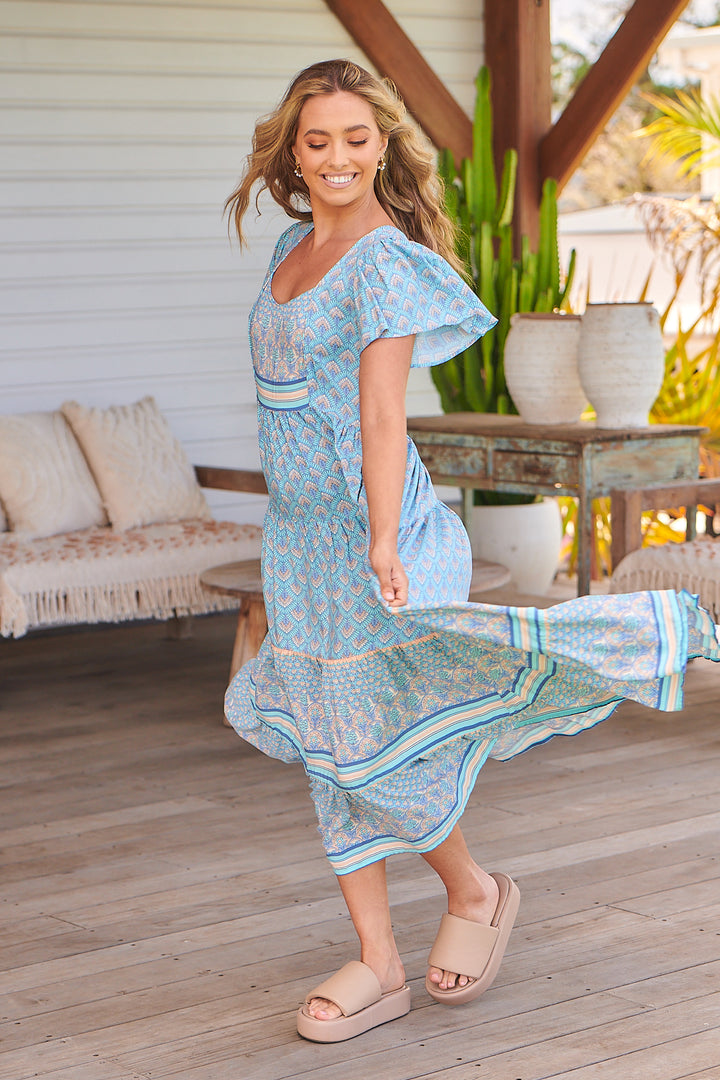 Sea Eden Print Isabella Maxi