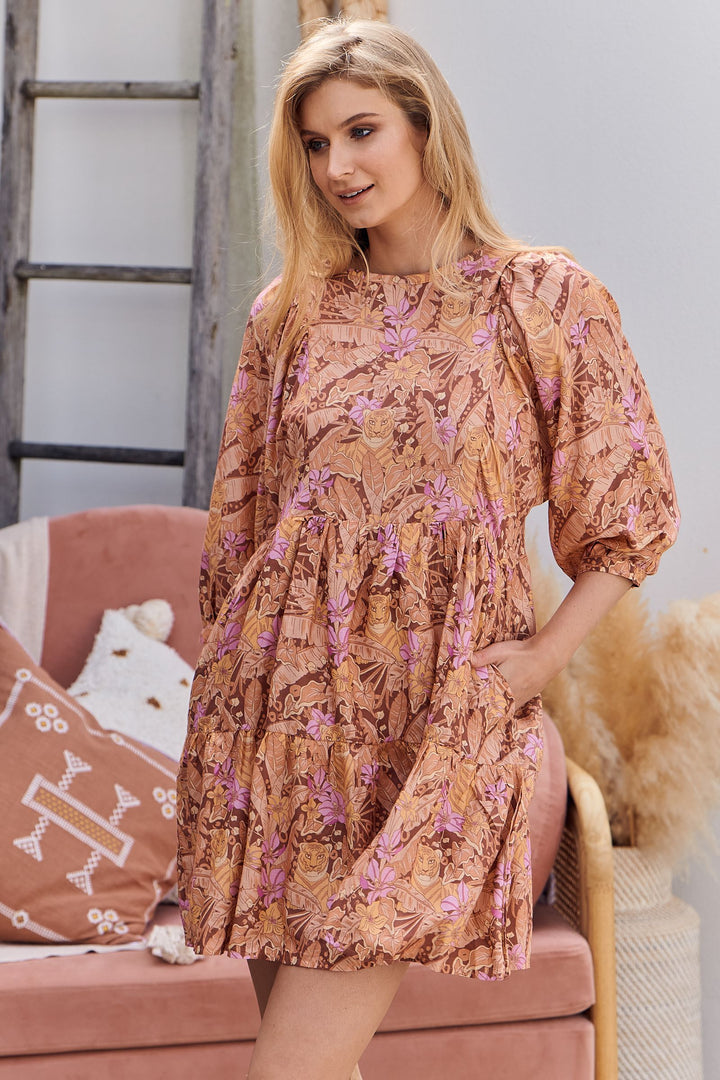 Jaase Rose Jungle Book Print Hayes Mini Dress