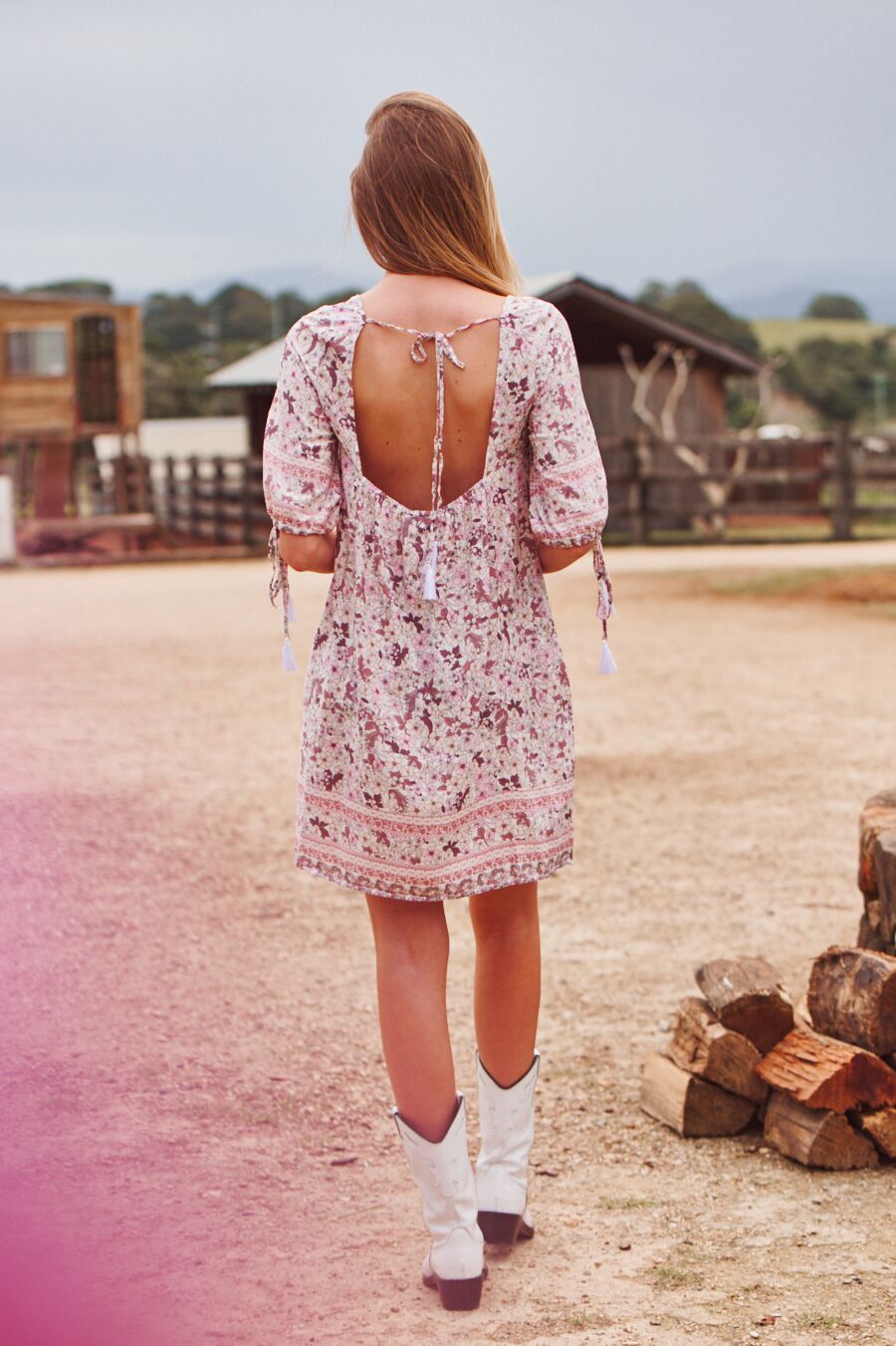 Shorelines Print Matteo Mini Dress