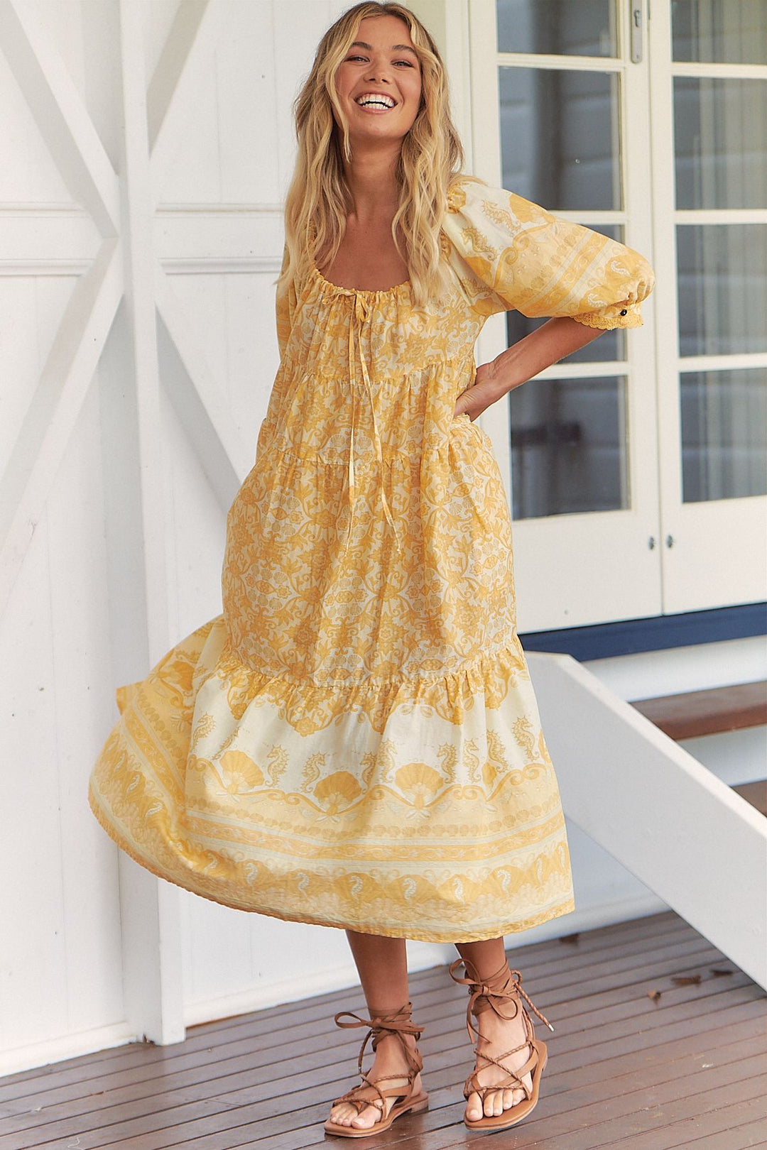 Sun and Sea Print Lotty Dress
