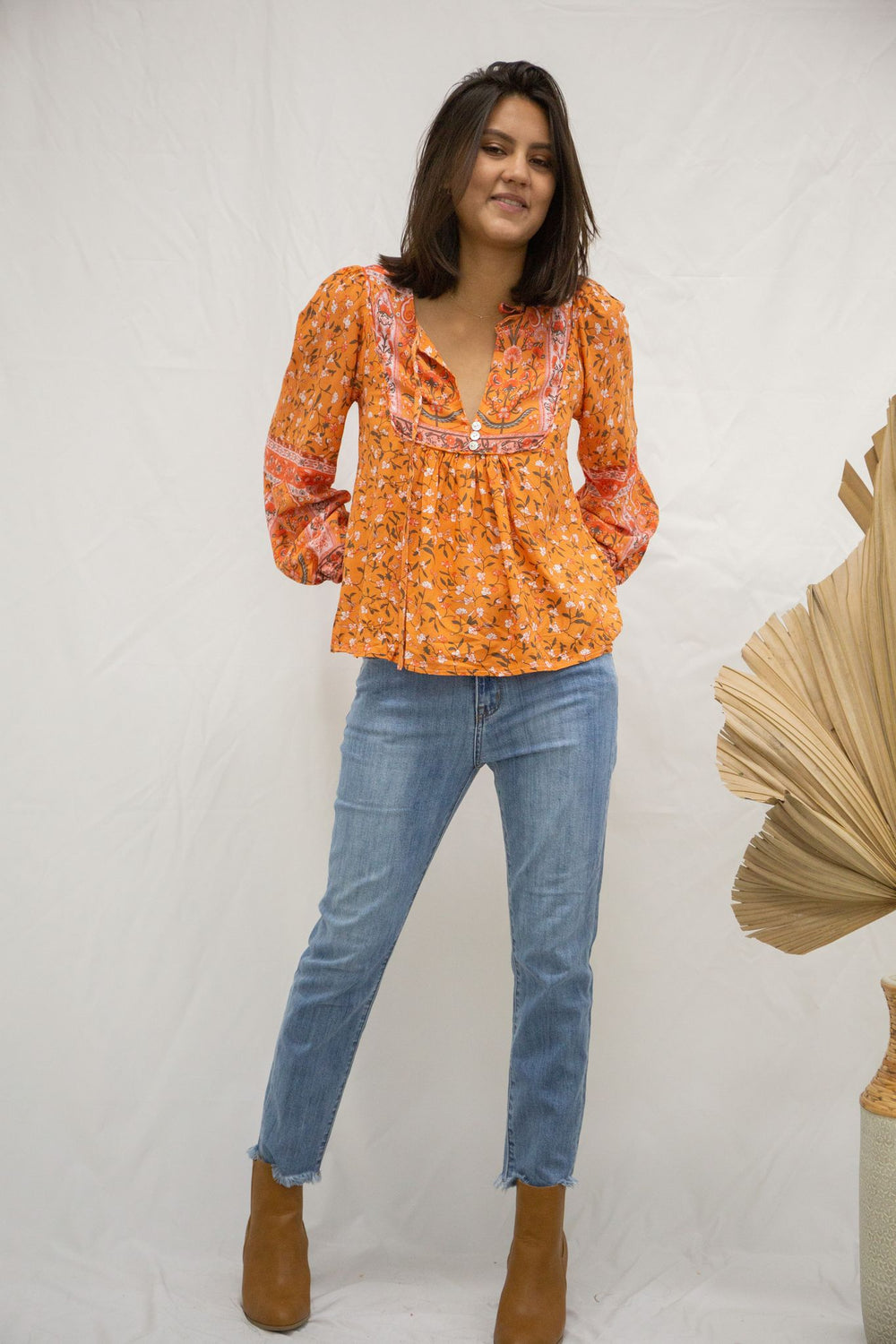 Marrakesh Print Nili Bohemian Top 