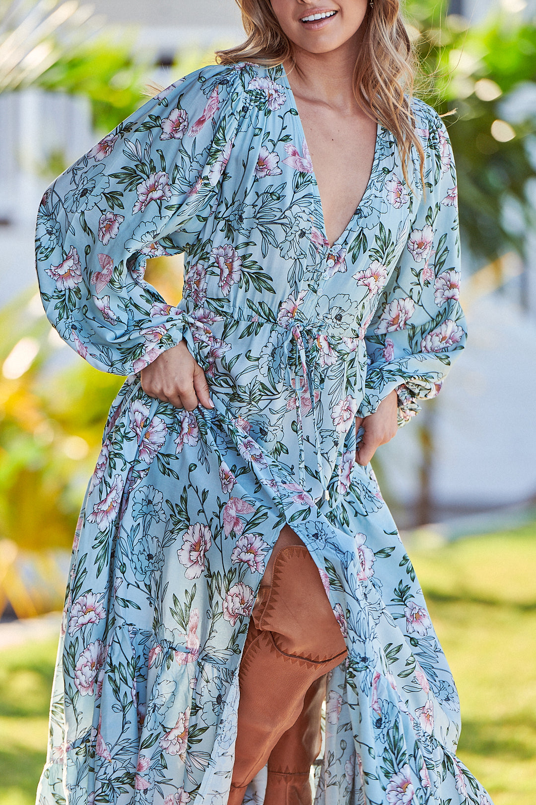 Gardenia Print Tessa Maxi