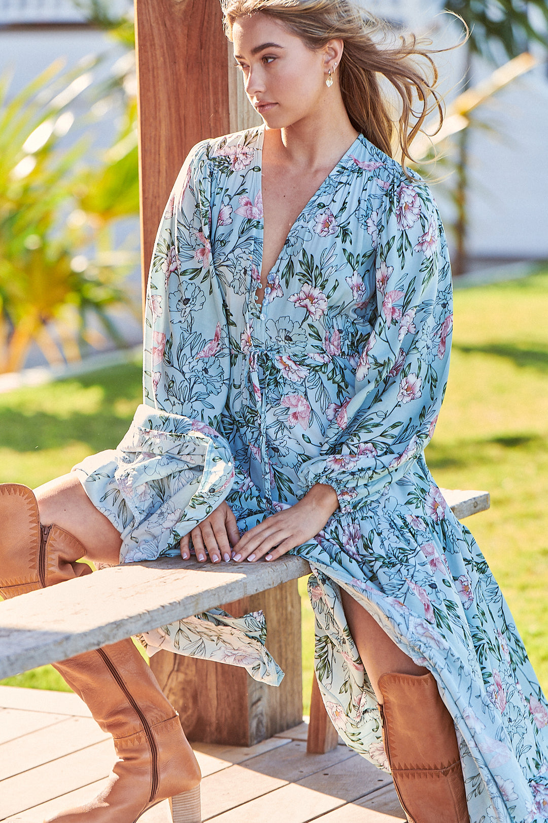 Gardenia Print Tessa Maxi