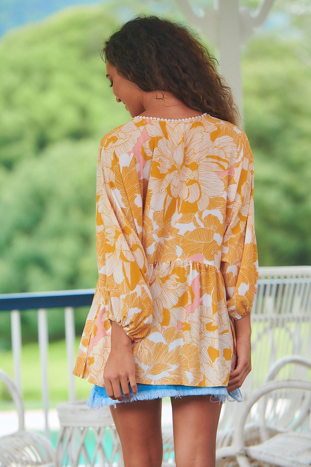 Jemima Print Chloe Top